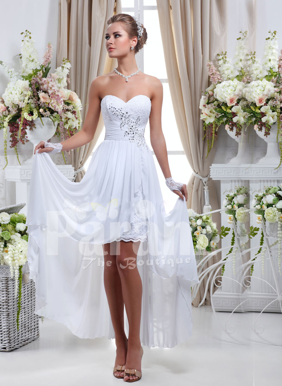 women's high low dress for wedding