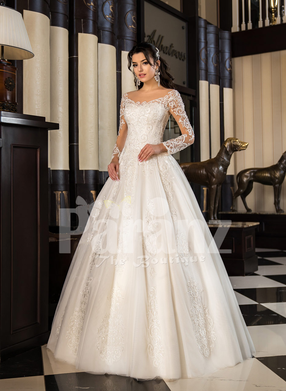 Off white wedding gown information