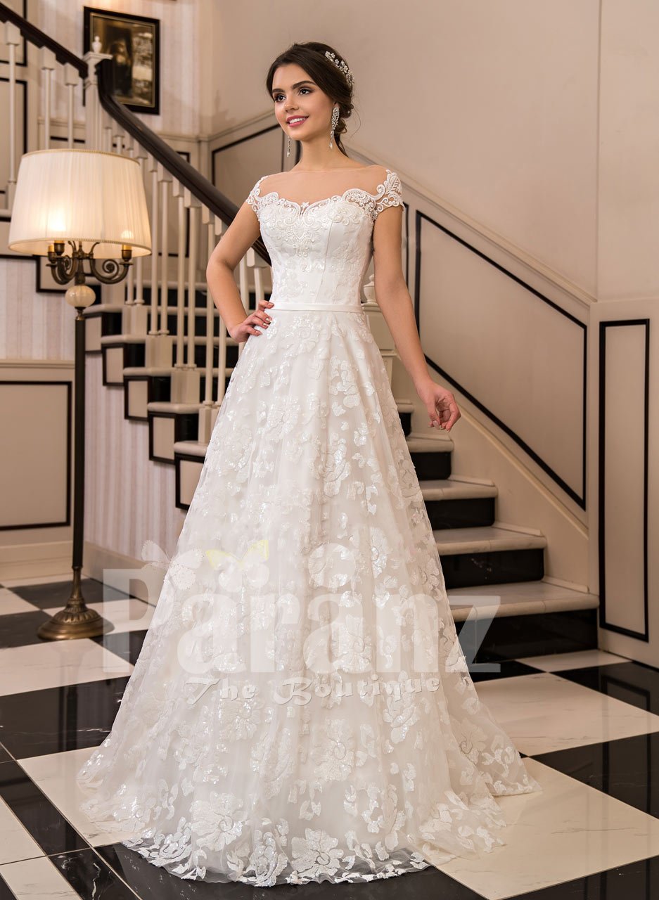 white tulle wedding skirt