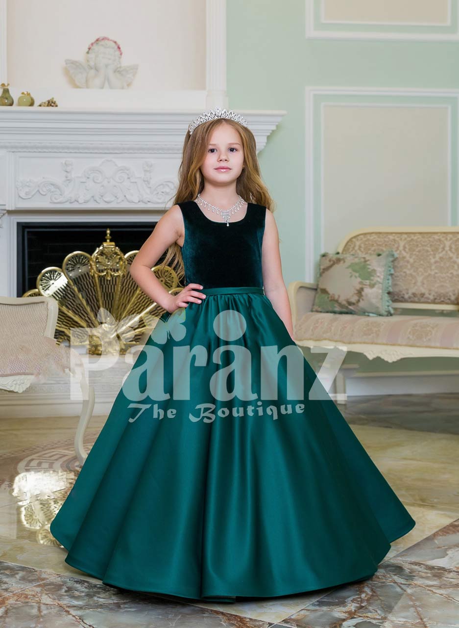 green baby gown
