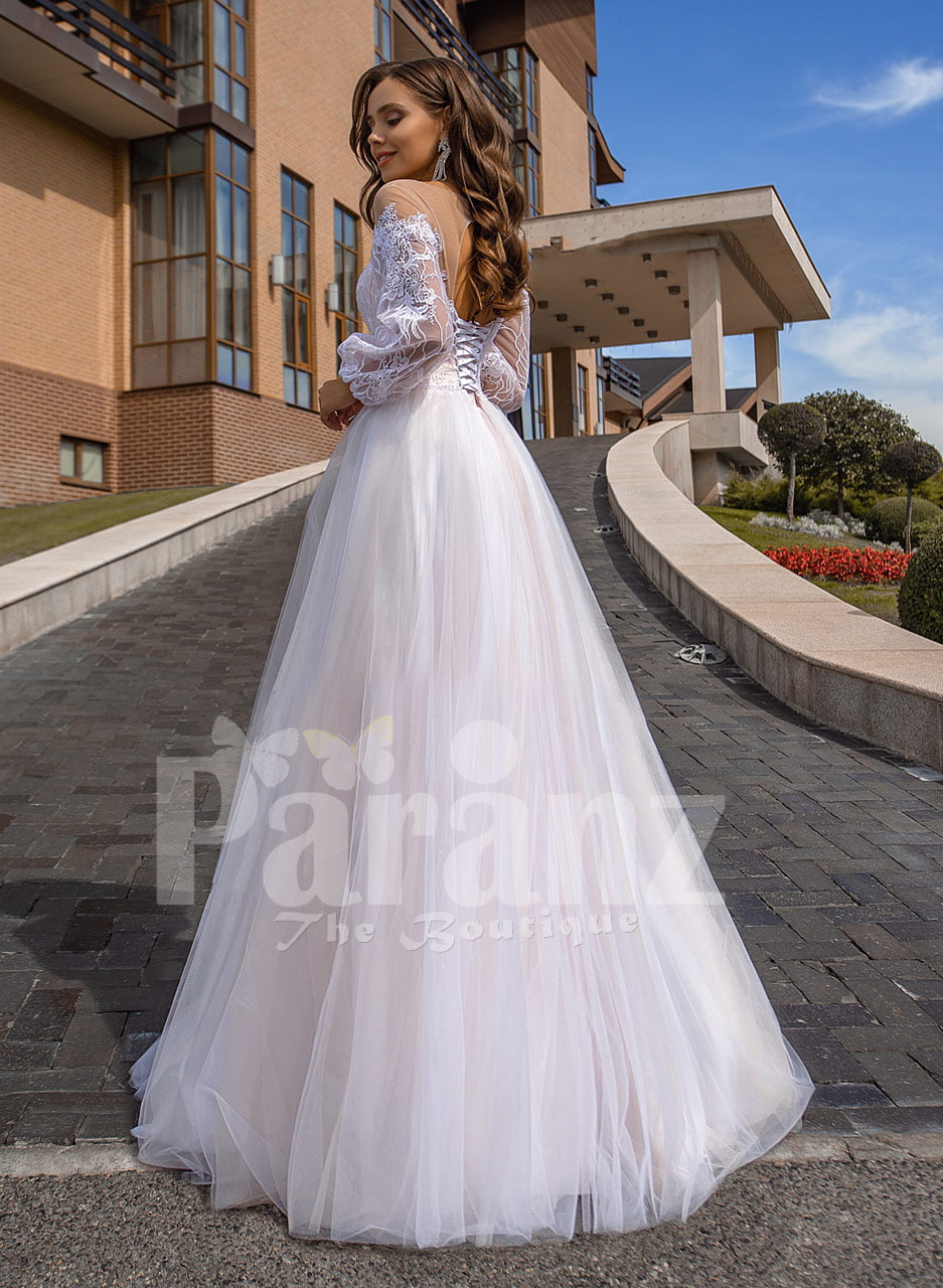 off shoulder gown style