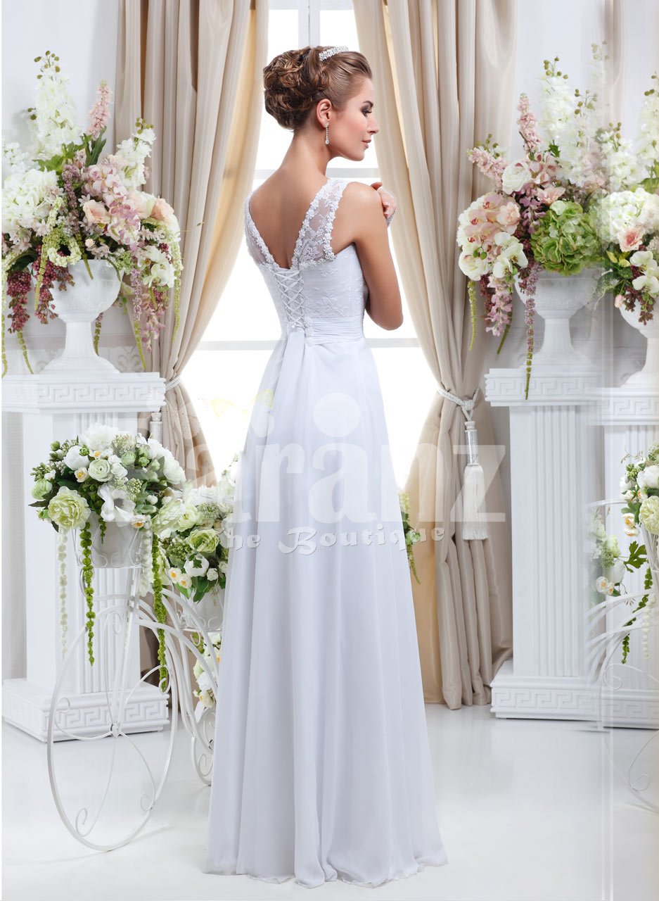pearl white wedding dress