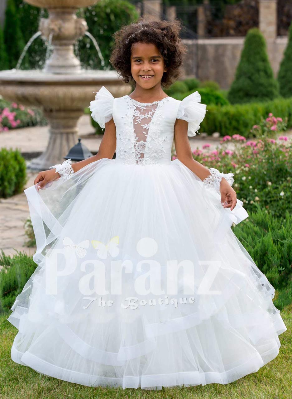 white tulle skirt baby