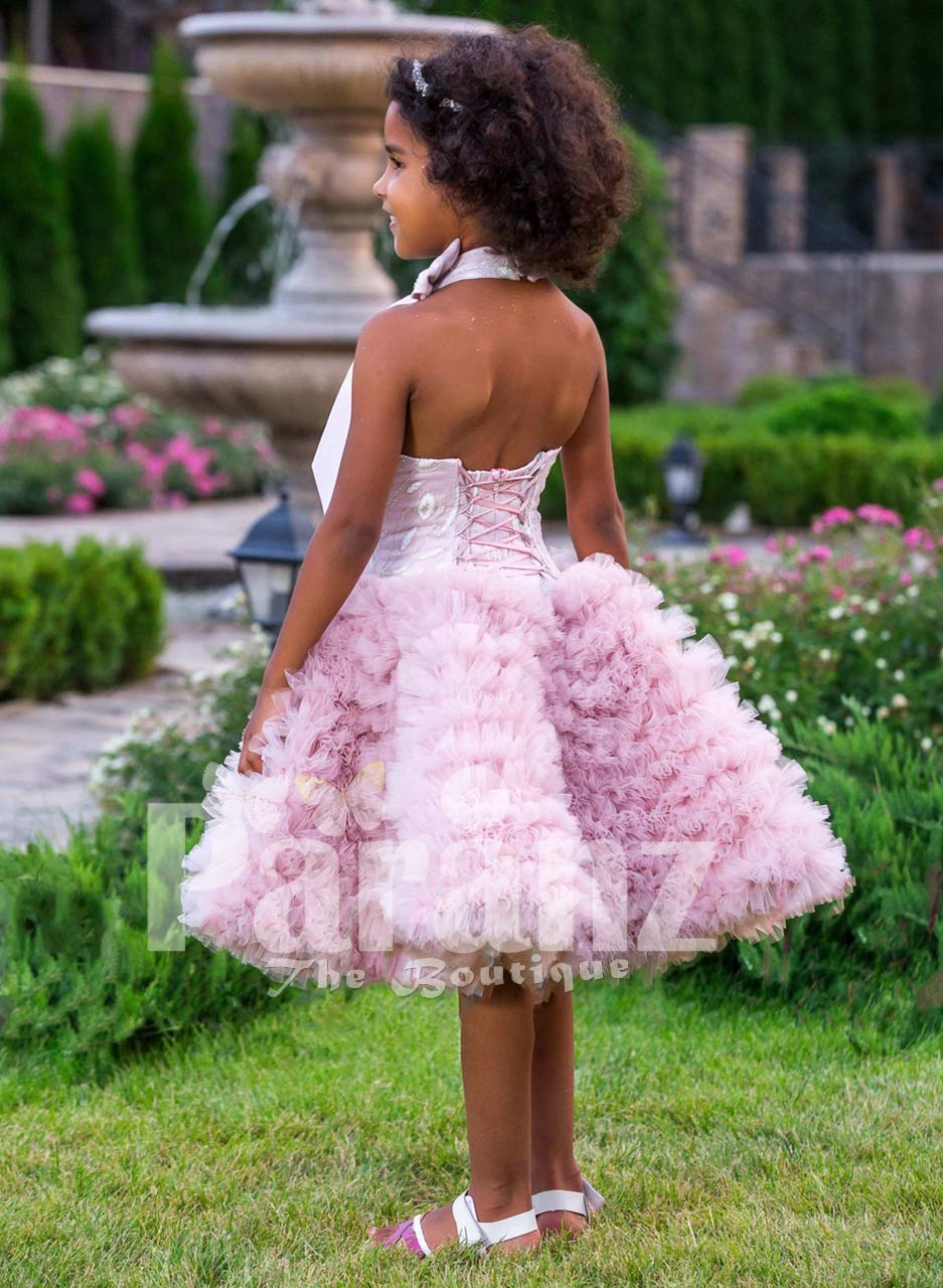 baby pink tea dress