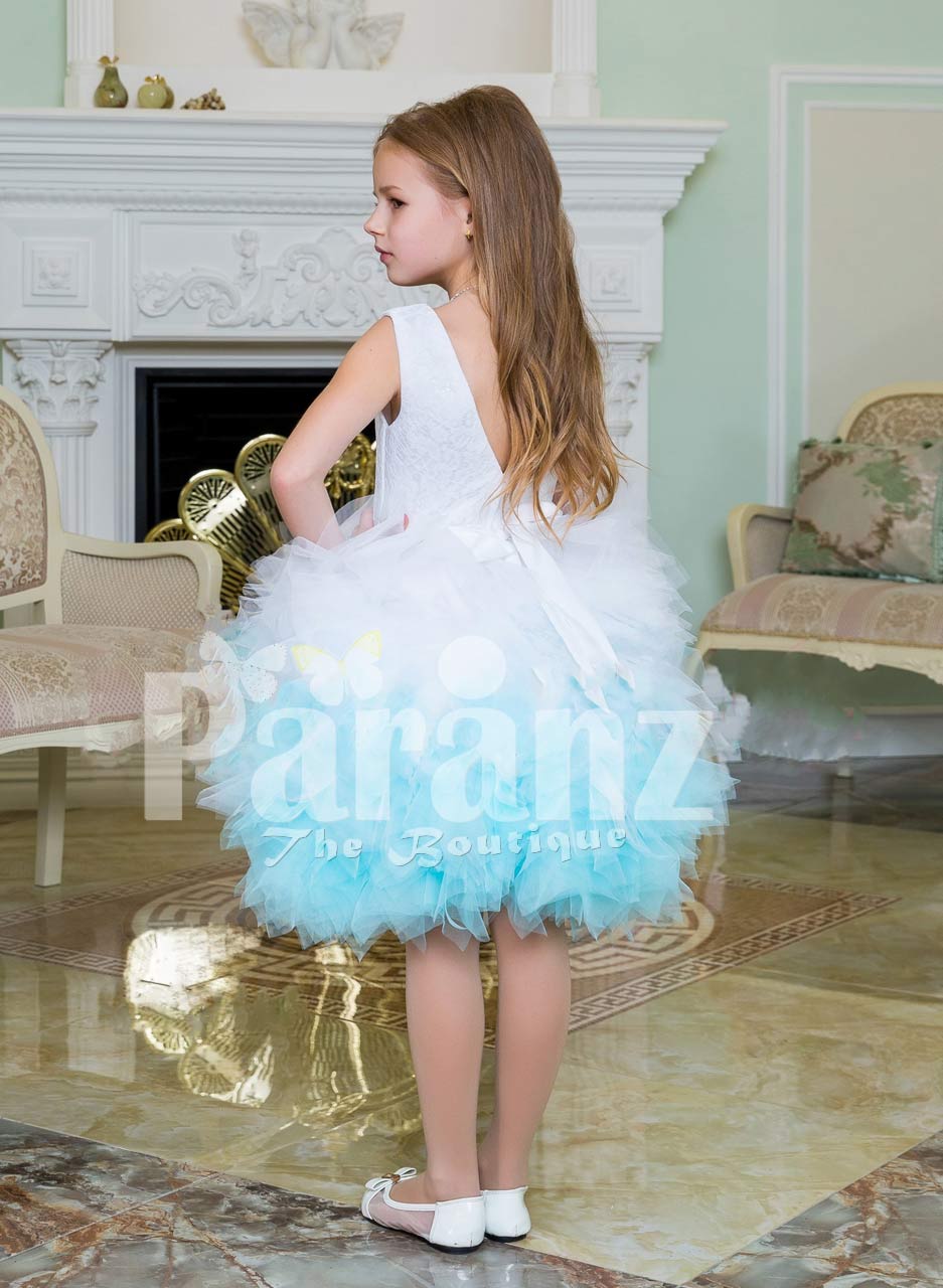 girls teal party dress