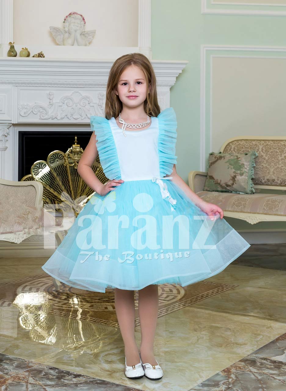 girls turquoise party dress