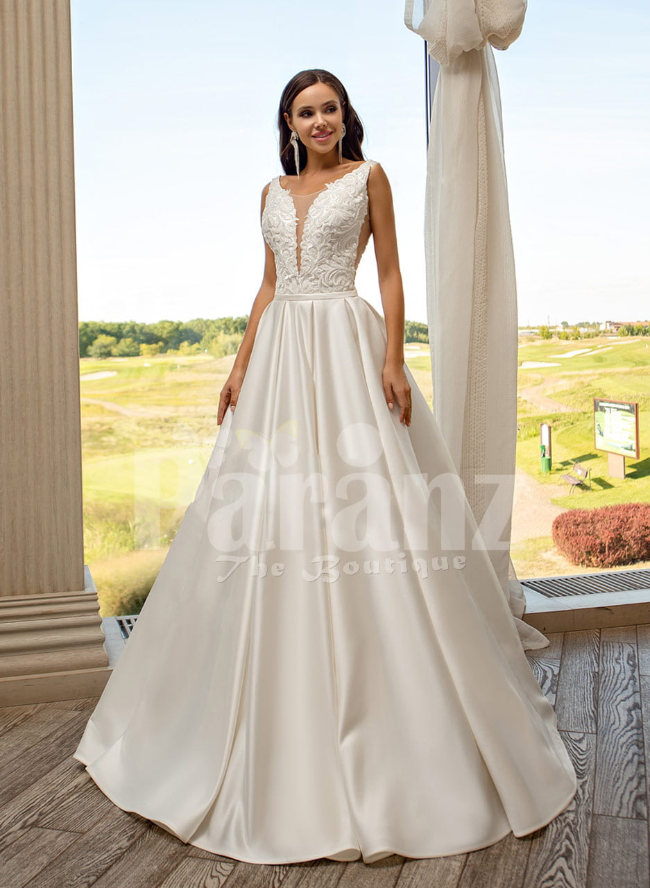 flared skirt wedding dress