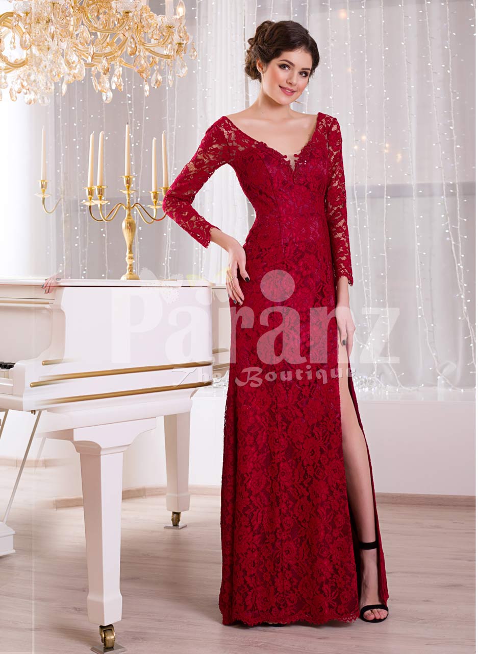 lace work dress