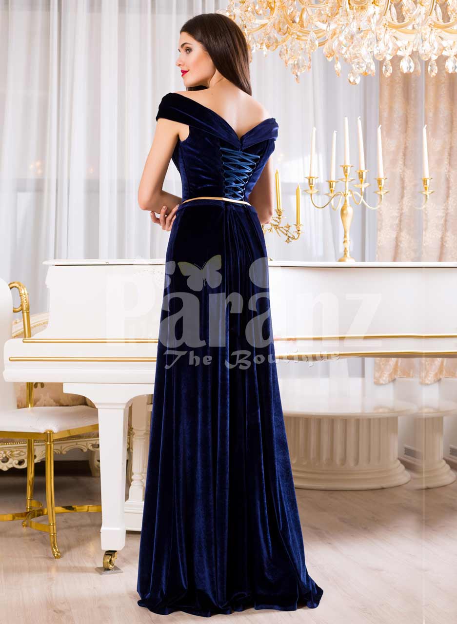 elegant velvet evening dresses
