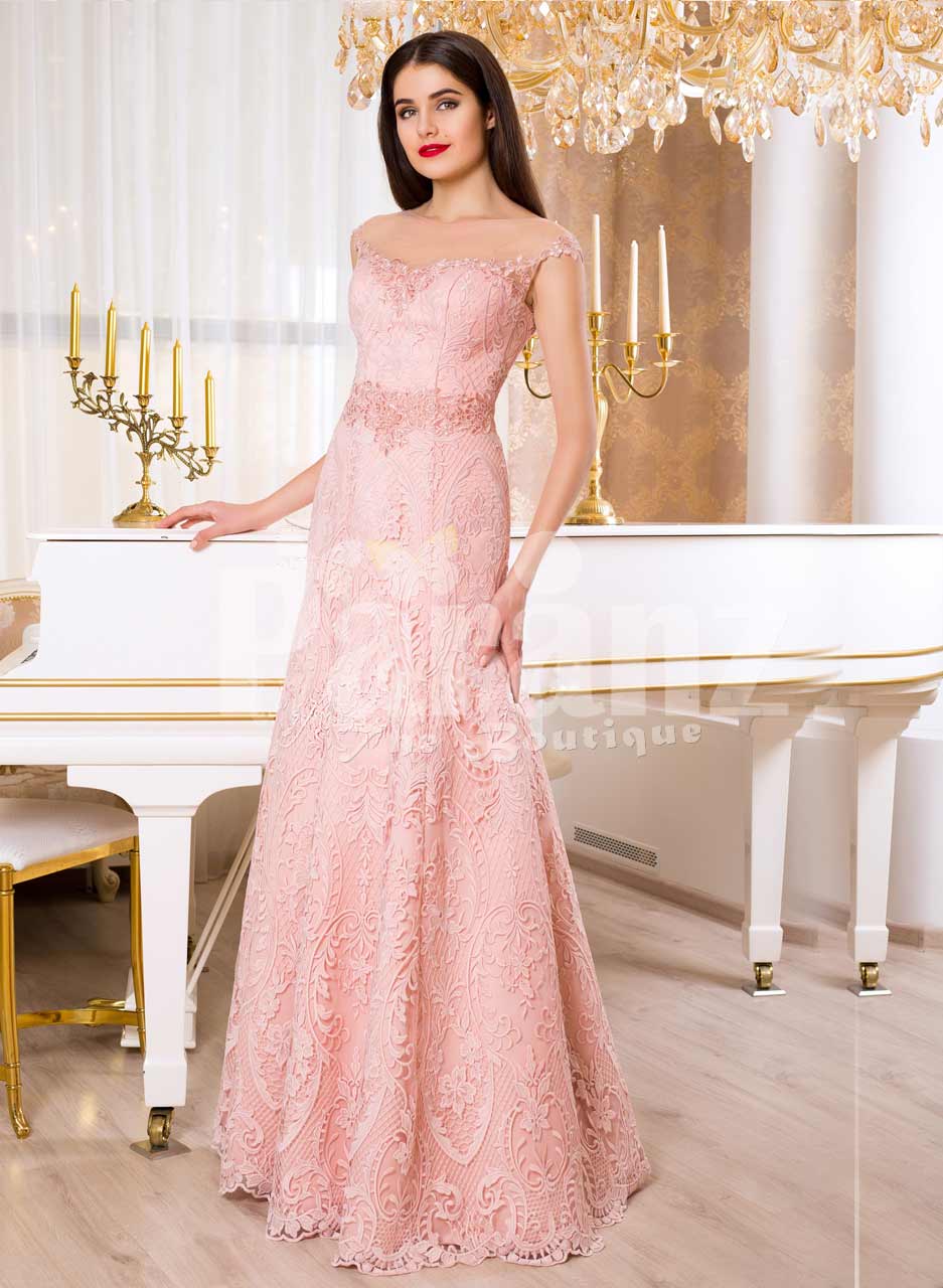 pink mermaid gown