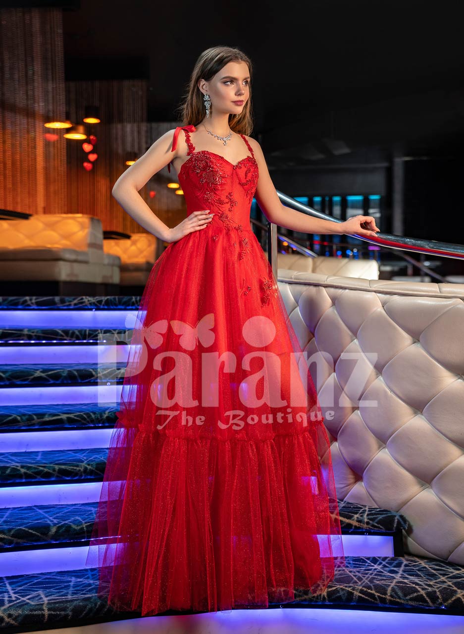 frill gowns for womens