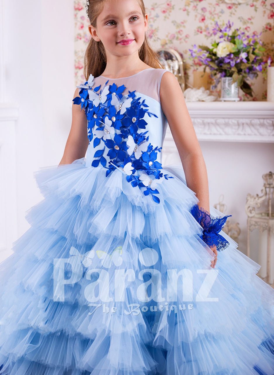 little girl blue formal dresses