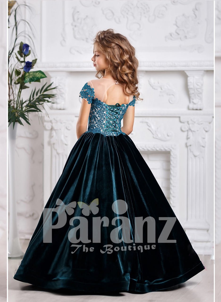 girls blue formal dress