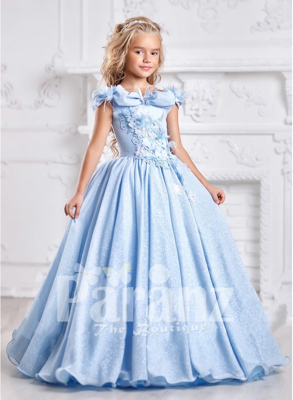 blue dresses for little girls